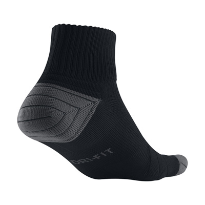Nike Elite Cushion Quarter Running Socks (1 Pair) - Black - main image