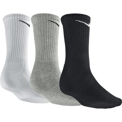 Nike Cotton Half-Cushion Crew Socks (3 Pairs) - White/Grey/Black - main image