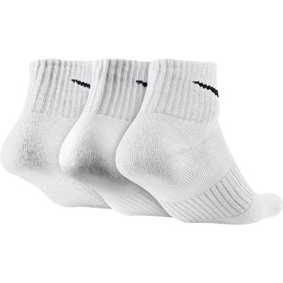 Nike Cotton Half-Cushion Quarter Trainer Liner Socks (3 Pairs) - White - main image
