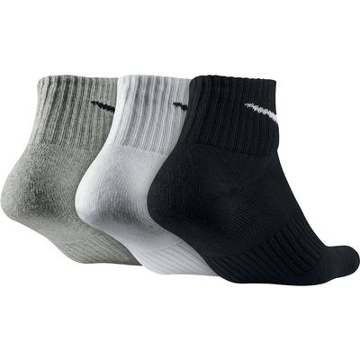 Nike Cotton Half-Cushion Trainer Liner Socks (3 Pairs) - White/Black/Grey - main image