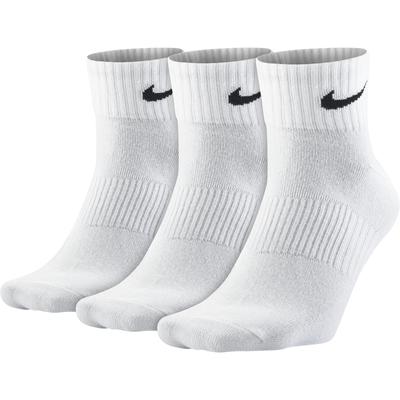 Nike Performance Lightweight Quarter Training Socks (3 Pairs) - White ...