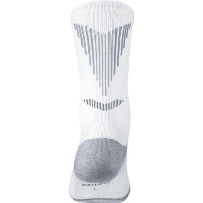 Nike Elite Cushioned Crew Running Socks (1 Pair) - White/Grey - main image