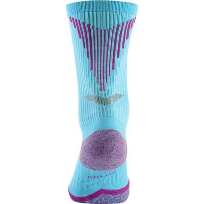 Nike Elite Cushioned Crew Running Socks (1 Pair) - Clearwater/Fuchsia