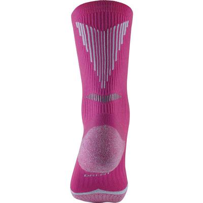 Nike Elite Cushioned Crew Running Socks (1 Pair) - Hot Pink/Titanium - main image