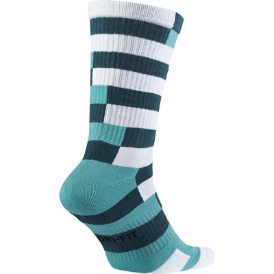 Nike SB Dri-FIT Striped Crew Socks (1 Pair) - Teal/Light Retro - main image