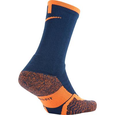 Nike Elite Crew Tennis Socks (1 Pair) - Blue/Bright Citrus - main image