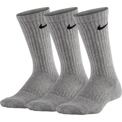 Nike Performance Cushioned Crew Socks (3 Pairs) - Dark Grey Heather ...