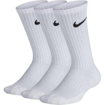 Nike Kids Performance Cushioned Crew Training Socks (3 Pairs) - White