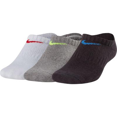 Nike Kids Performance Cushioned No-Show Tennis Socks (3 Pairs) - Multi-Coloured - main image