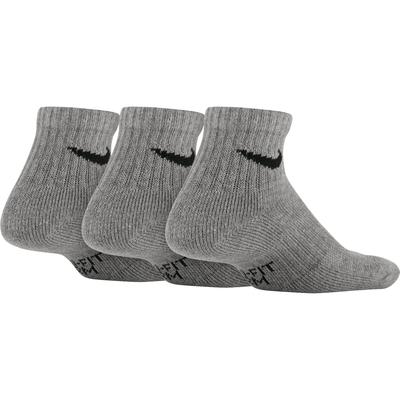 Nike Kids Performance Cushioned Quarter Tennis Socks (3 Pairs) - Grey - main image