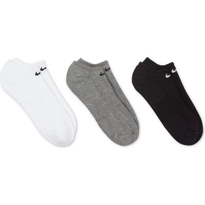 Nike Everyday Cushioned No-Show Socks (3 Pairs) - White/Grey/Black