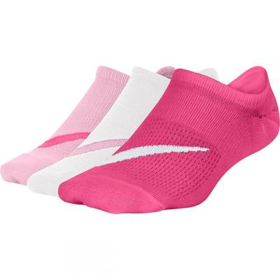 Nike Kids Lightweight Footie Socks (3 Pairs) - Pink/White - main image