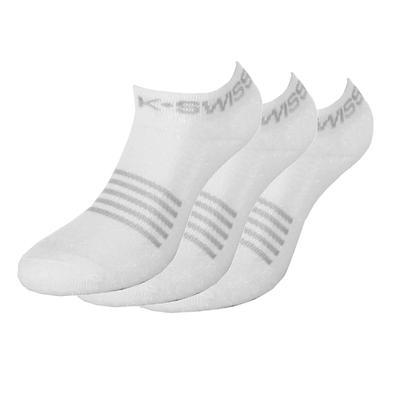 K-Swiss Womens All Court Socks (3 Pack) - White/Grey - main image