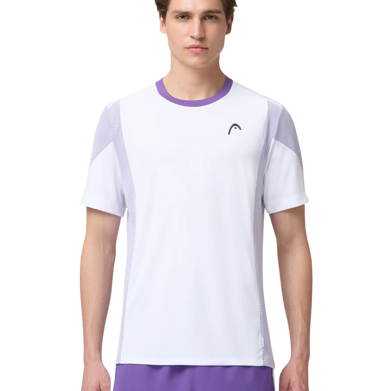 HEAD Mens Slice T-Shirt - White/Purple - main image