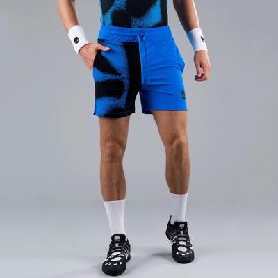 Hydrogen Mens Spray Tech Tennis Shorts - Blue/Black - main image