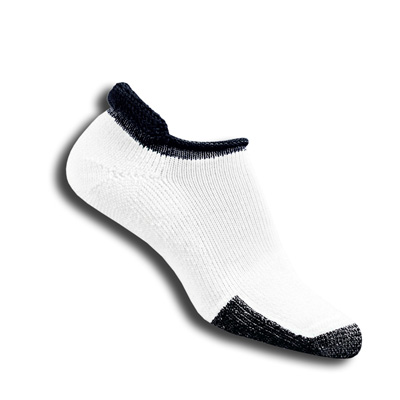 Thorlo Tennis Roll Top Socks (1 Pair) - White/Black - main image
