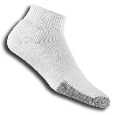 Thorlo Tennis Mini Crew Socks (1 Pair) - White/Grey - main image