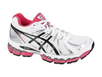 Asics Womens GEL Nimbus 15 Running Shoes - White/Onyx/Pink - main image