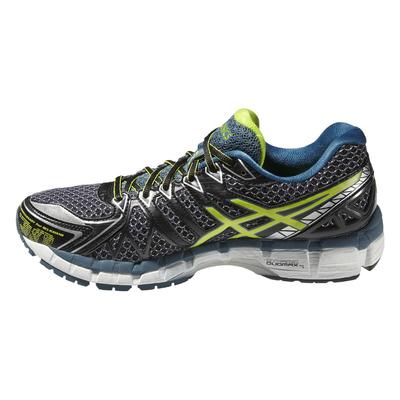 Asics Mens GEL Kayano 20 Running Shoes Black Lime Tennisnuts
