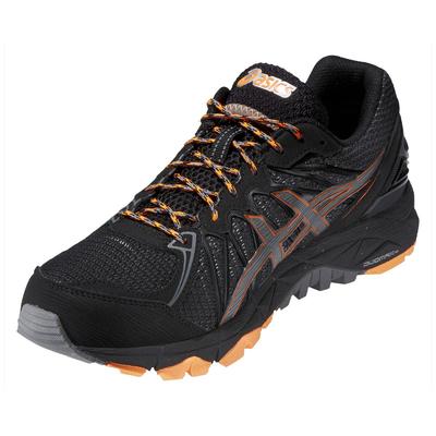 Asics Mens GEL-Fuji Trabuco 3 G-TX Trail Running Shoes - Black/Orange - main image