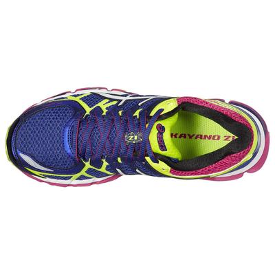 Asics Womens GEL-Kayano 21 Running Shoes - Blue/Flash Yellow - main image