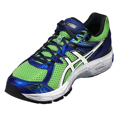 Asics Mens GT-1000 3 Running Shoes - Neon Green/Blue - Tennisnuts.com