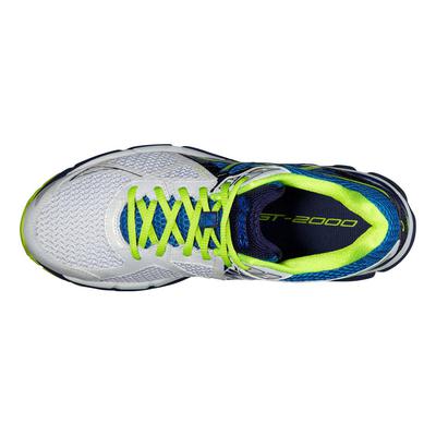 Asics Mens GT-2000 3 Running Shoes - White/Yellow - main image