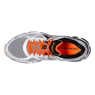 Asics Mens GT-2000 3 Running Shoes - White/Silver - main image