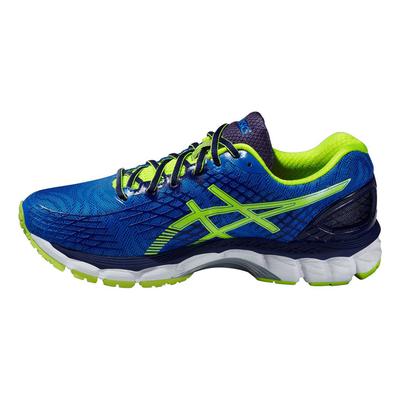 Asics Mens GEL Nimbus 17 Running Shoes - Electric Blue/Flash Yellow - main image