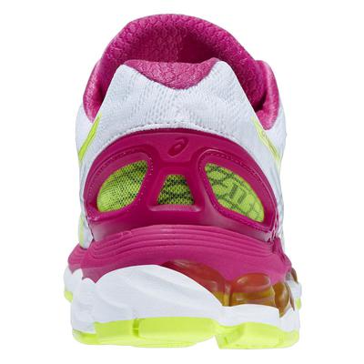 Asics Womens GEL-Nimbus 17 Running Shoes - White/Pink - main image