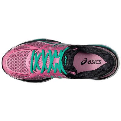 Asics Womens GEL-Cumulus 17 Running Shoes - Flamingo/Green - main image