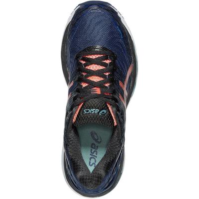Asics Womens GEL-Nimbus 18 Running Shoes - Blue/Coral - main image