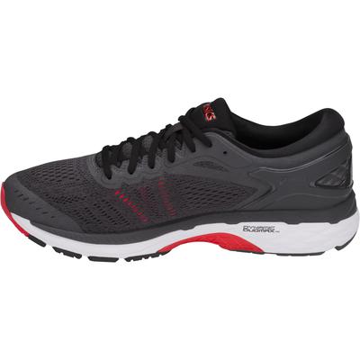 Asics Mens GEL-Kayano 24 Running Shoes - Dark Grey/Black/Fiery Red - main image