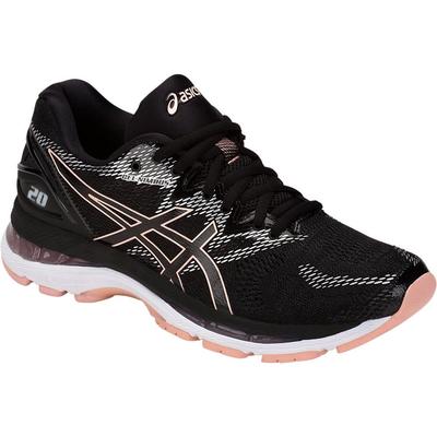 Asics Womens GEL-Nimbus 20 Running Shoes - Black/White/Carbon - main image