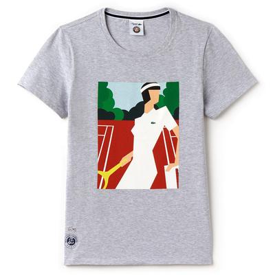 Lacoste Sport Womens Roland Garros Tee - Grey - main image