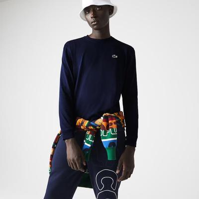 Lacoste Mens Long-Sleeve T-Shirt - Navy Blue - main image