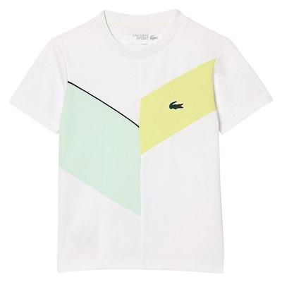 Lacoste Mens Seamless Sport T-Shirt - White/Green - main image