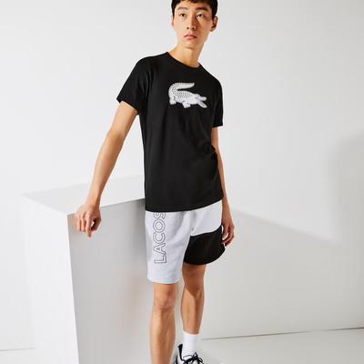 Lacoste Mens 3D Print T-Shirt - Black/White