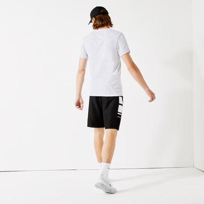Lacoste Mens 3D Print T-Shirt - Grey Chine/White - main image