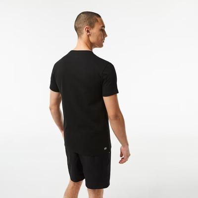 Lacoste Mens 3D Print T-Shirt - Black/Red - main image