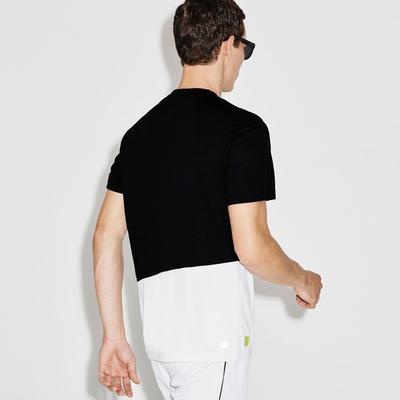 Lacoste Sport Mens Tennis Colourblock T-Shirt - Black/Green/White - main image