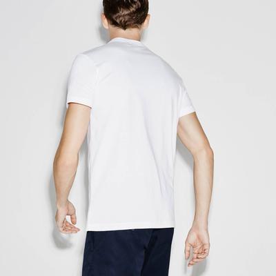 Lacoste Mens Roland Garros Tennis Tee - White - main image