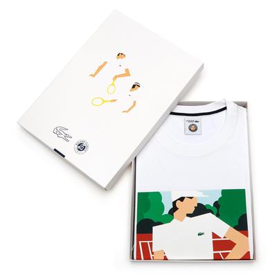 Lacoste Mens Roland Garros Tennis Tee - White - main image