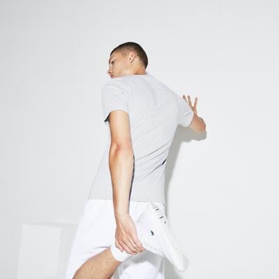 Lacoste Mens Crocodile Technical Jersey T-Shirt - Grey Chine - main image