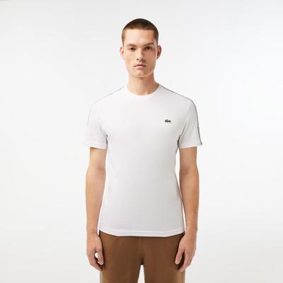 Lacoste Mens Logo Stripe T-Shirt - White - main image