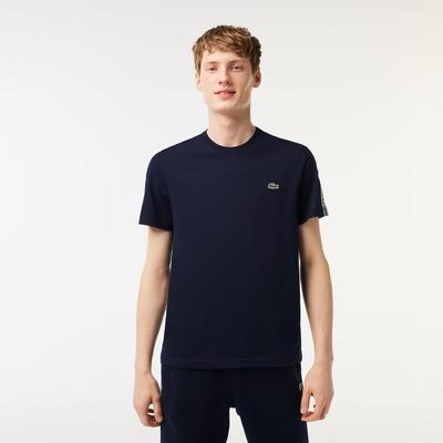 Lacoste Mens Logo Stripe T-Shirt - Navy - main image