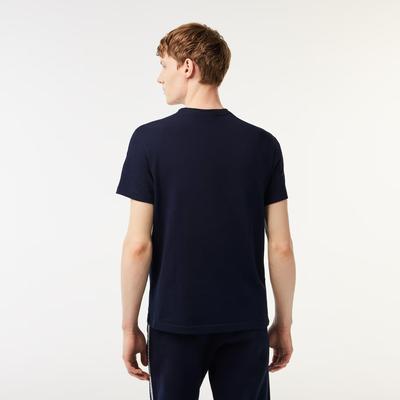 Lacoste Mens Logo Stripe T-Shirt - Navy - main image