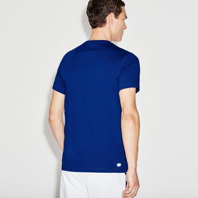Lacoste Sport Mens Oversized Crocodile T-Shirt - Blue - main image