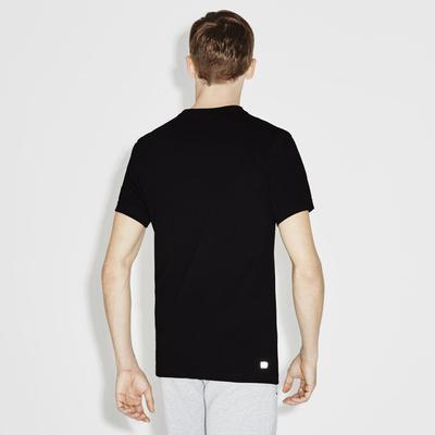 Lacoste Sport Mens Oversized Crocodile T-Shirt - Black - main image