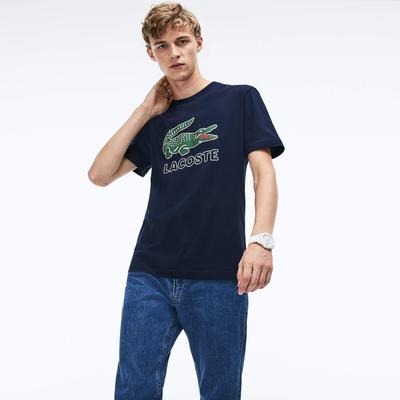 Lacoste Mens Logo T-Shirt - Navy Blue - main image